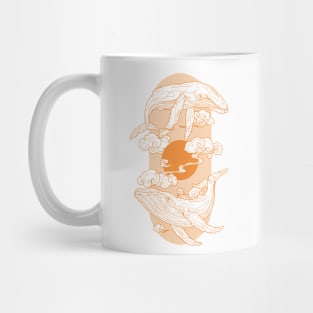 Space Whale - Orange Mug